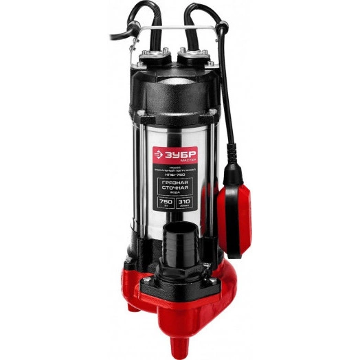 Насос фекальный НПФ-750 ЗУБР, 750 Вт