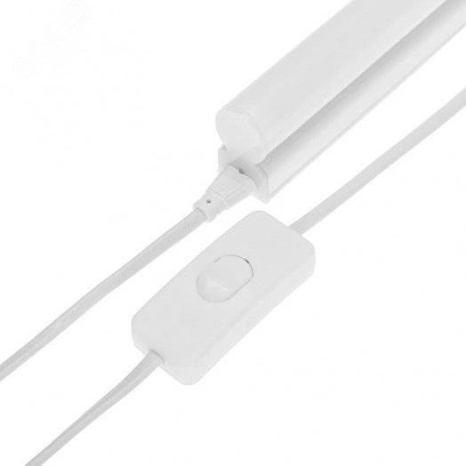 Светильник линейный T5 16Вт IP20 4000K нейтральный свет 1179мм с выключателем и соединителем