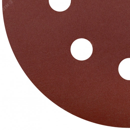 Круги шлифовальные с отверстиями (липучка), алюминий-оксидные, 125 мм, 5 шт Р 320