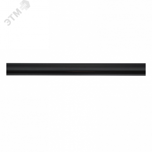 Шинопровод черный (пластик) 1м PTR P 1M-BL с токоподводом и заглушкой