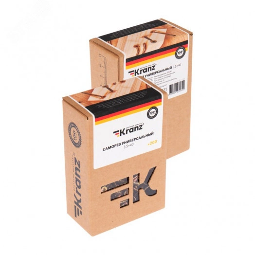 Саморез универсальный 3.5х40, желтый цинк, короб (200 шт./уп.)