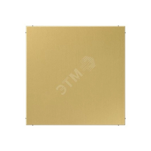 Крышка без отверстий для произвольных вырезов (с несущей платой)  Серия LS990  Материал- металл  Цвет- классическая латунь