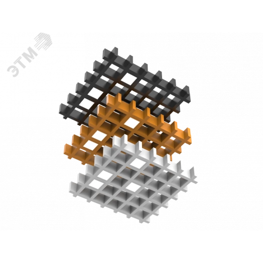 Светильник светодиодный ДВО-20Вт 3000К DL-Grill Серый