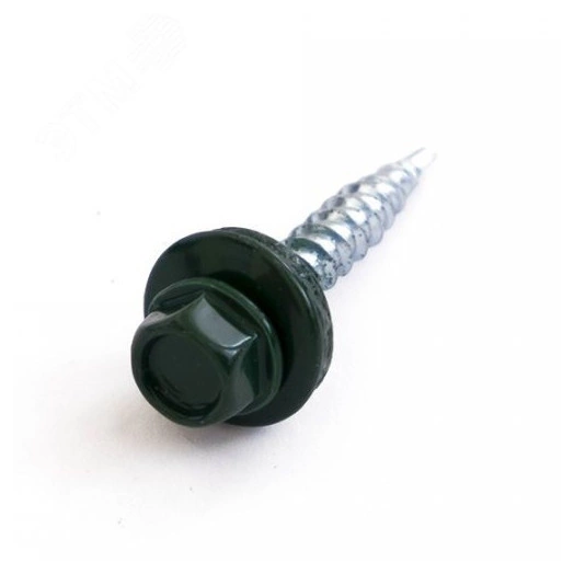 Саморез 5,5х19 кровельный RAL 6005 зеленый (10 шт/уп)