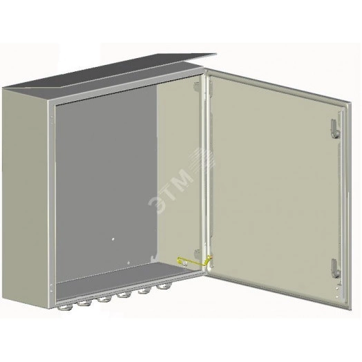 Шкаф монтажный с козырьком IP65, 600х600х210 мм