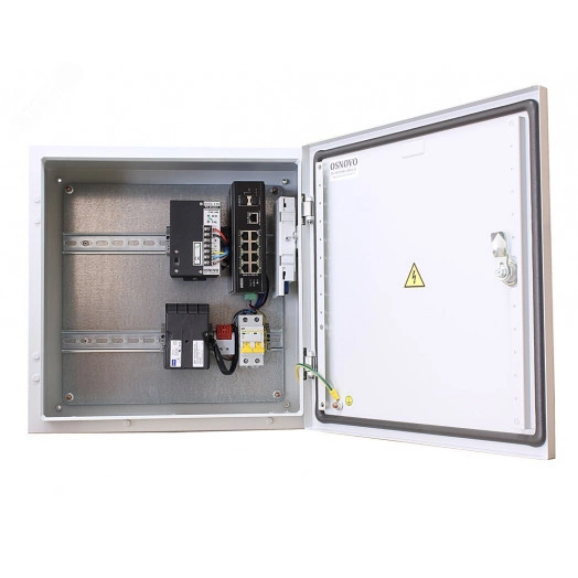 Коммутатор неуправляемый промышленный 11 портов RJ45/SFP 10 100 1000 Мб/с PoE 240Вт