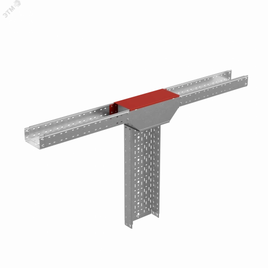 Крышка на верт. Т-ответвитель переходник 200-600 мм с разворотом трассы на 90 гр. ПЛЮС (нижняя часть больше исходной) HD