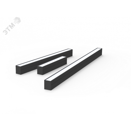 Светильник светодиодный ДПО/ДСО-16Вт 4000К T-Line черный
