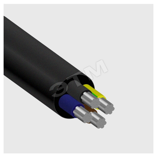 Кабель силовой АВВГ 4х35ок(N)-0.660 ТРТС          однопроволочный