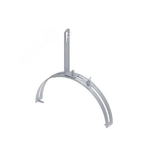 Держатель проводников 6-10 мм на круглом коньке кровли. Материал - горячеоцинкованная сталь.