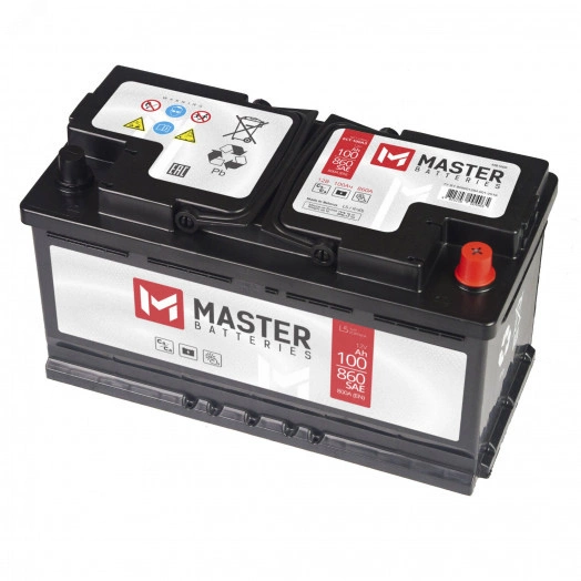 Аккумулятор автомобильный MASTER BATTERIES 100Ah R+