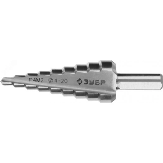 Сверло ступенчатое 4-20мм, 9 ступеней