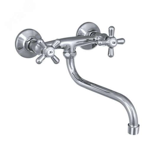 Смеситель для кухонной мойки двуручный Прораб О-серия Славен