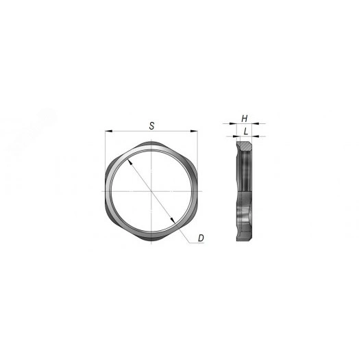 Гайка латунная Г32Л-М  16х1,5 ГОФРОМАТИК