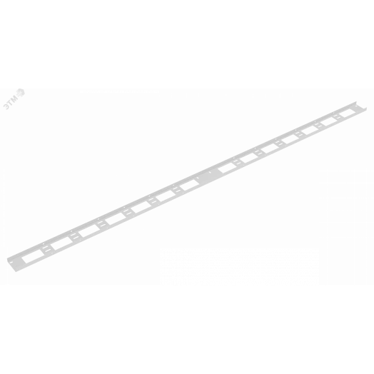 Органайзер кабельный вертикальный, 47U, для шкафов серий TFI-R, Ш75хВ2020хГ20мм, металлический, с крепежом, цвет серый