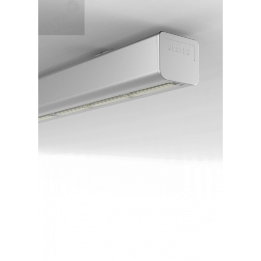 Светильник светодиодный ДПО/ДСО-44Вт IP23 5000Лм 4000К Mercury LED Mall 1,5м опал, черный ВАРТОН