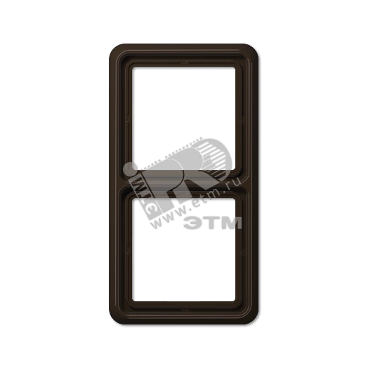 Рамка 2 поста универсальная коричневая