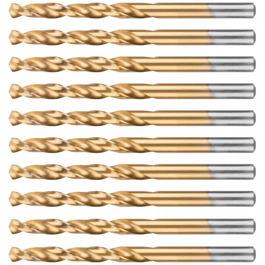 Сверло по металлу Cutop Profi с титановым покрытием, 6х93 мм (10 шт)