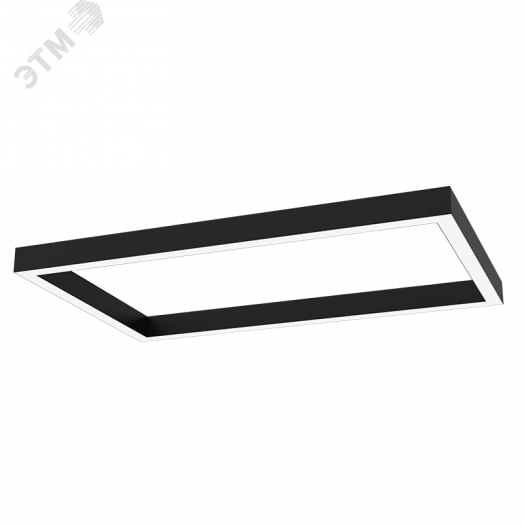 Светильник светодиодный ДСО-90Вт 4000К X-Line прямоугольный, рассеиватель опал черный