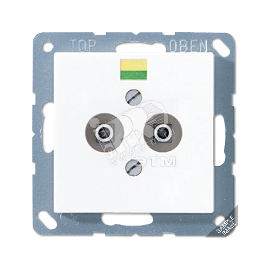 Розетка штепсельная для выравнивания потенциалов слоновая кость