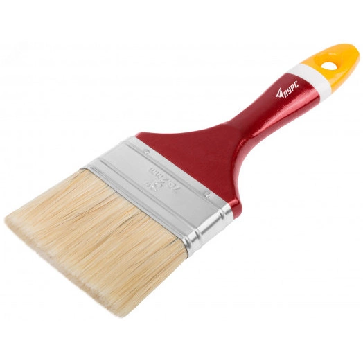 Кисть флейцевая ''Мастер'', натур. щетина, деревянная ручка 3'' (75 мм)