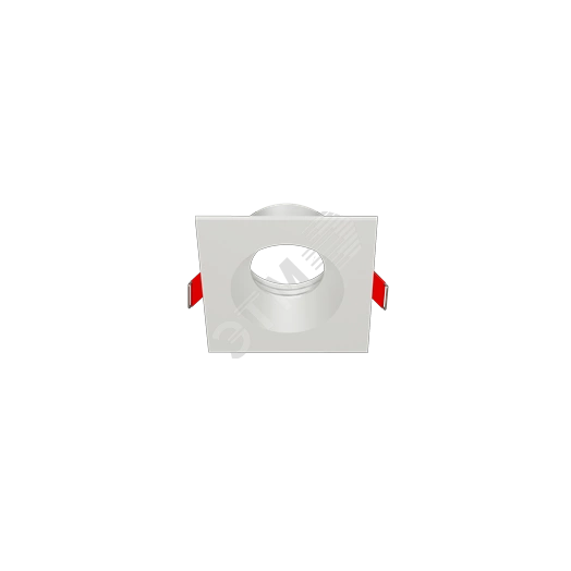 Рамка для модульного светильника FLEX 50 08 квадратная встраиваемая 90х90х30мм RAL9010 ВАРТОН