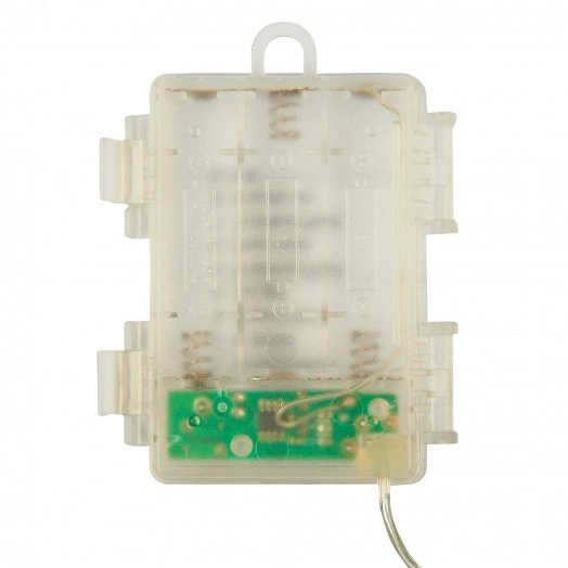 Фигура светодиодная Фейерверк на батарейках 3AA (не в/к) 30х30см Подвесная 120 светодиодов Теплый белый свет Пульт ДУ (в/к) Провод прозрачный ULD-H3030-150/DTA/3AA/RC WARM WHITE IP20 FIREWORKS  TM Uniel