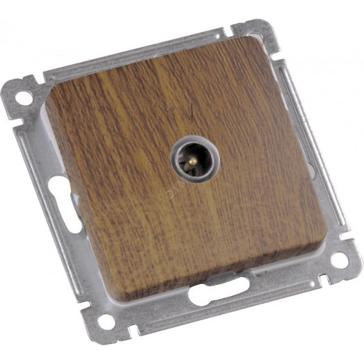 MASTER Розетка телевизионная оконечная скрытой установки, в рамку, дуб