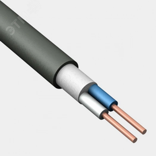 Кабель силовой ВВГнг(А)-LSLTx 2х1.5 (N)-1 однопроволочный