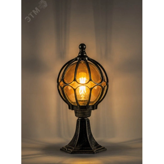 Светильник НТУ-60w столб-0.46м Е27 IP44 черное золото