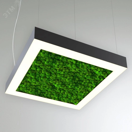 Светильник светодиодный RVE-LBX-MOSS-BOX-600-P (Квадрат с отв. 600х600х100мм S80мм 54Вт Подвесной 4000К Белый)