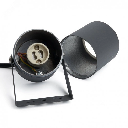 Светильник ДБУ GU10 без лампы наклонный IP54 серый