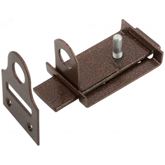 Засов накладной с проушинами, медь