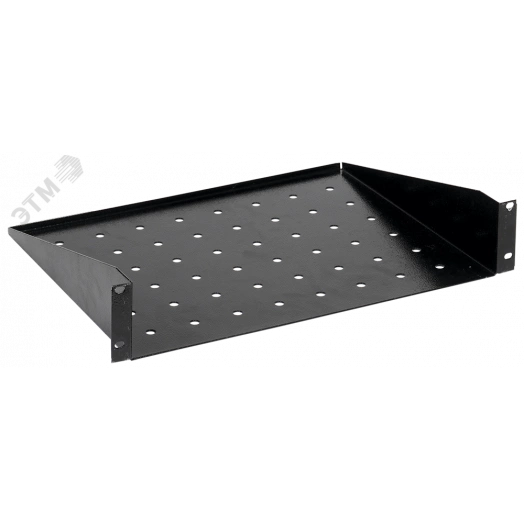 Полка консольная L=350мм 2U черная