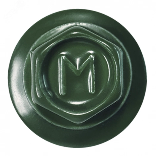 Саморез кровельный 5.5х25 по металлу RAL6020 сверло №3 шайба d=14мм с EPDM прокладкой