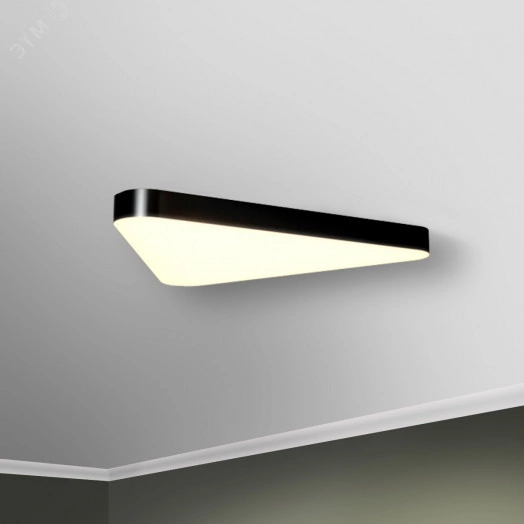 Светильник светодиодный RVE-LBX-TRIO-SOFT-800-N (Треугольник закругл. 800х712х100мм 51Вт Накладной 4000К Белый)