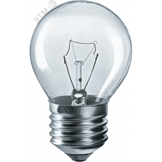 Лампа накаливания декоративная ДШ 40вт Р45 230в Е27 (шар)