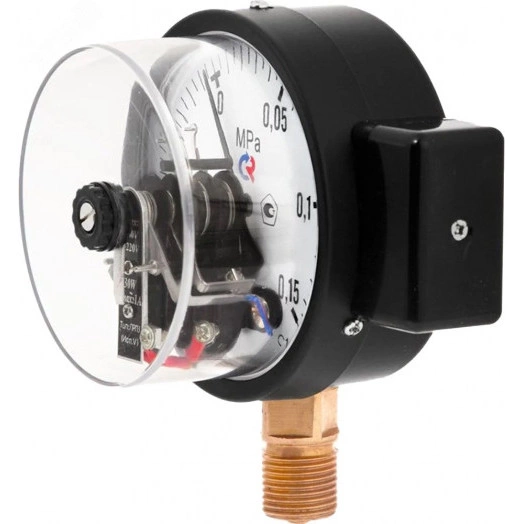 Манометр с электроконтактной приставкой исп. V радиальный ТМ-610Р.05 0...0.6 МРа М20х1.5 кл.1.5
