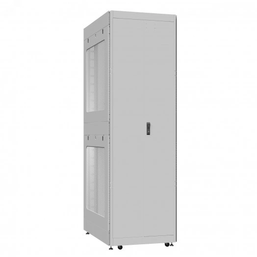 Шкаф серверный 42U 800х1200 передняя дверь: одностворчатая перфорированная IP20. задняя дверь: без. боковые панели: перфорированные. цвет: серый RAL7035 