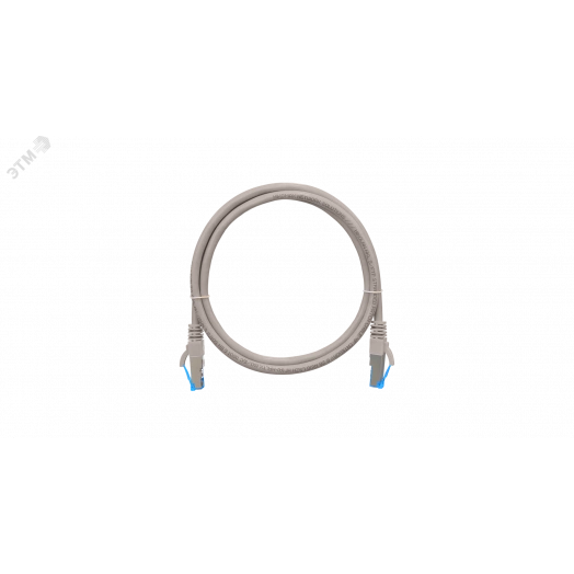 Патч-корд S/FTP 4 пары Кат.6 2хRJ45/8P8C T568B 7х0165мм PVC серый 0.3м