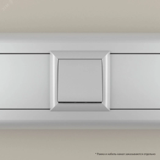 Avanti Выключатель одноклавишный, модульный Закаленная сталь 2 модуля