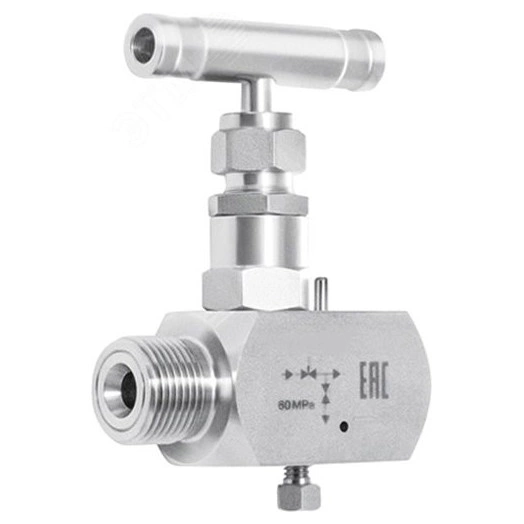 Клапан игольчатый М20х1.5 - М20х1.5 внутр.-наруж. материал - нержавеющая сталь, макс. рабочее давление - 60 МПа, макс. рабочая температура - 240 С