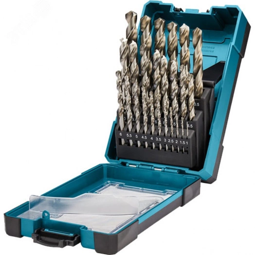 Набор сверл по металлу HSS-G 25 шт. (1-13мм, шаг 0.5мм)