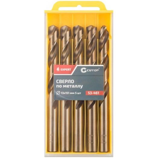 Сверло по металлу Cutop EXPERT, 13х151 мм (5 шт)