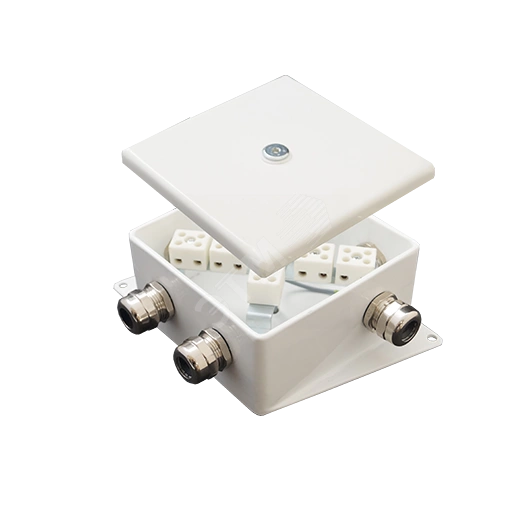 Коробка монтажная огнестойкая КМ-О (2к)-IP66-120х120 три ввода ACD