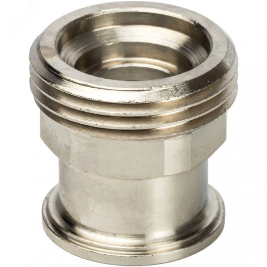 Соединение разъемное с плоским уплотнением, никелированное 3/4'