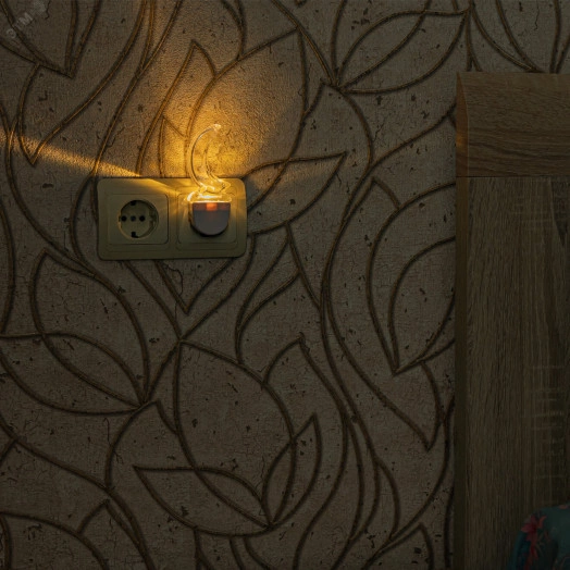 Светильник-ночник-Месяц DTL-315 Без выключателя Тип свечения — теплый белый Белый ТМ