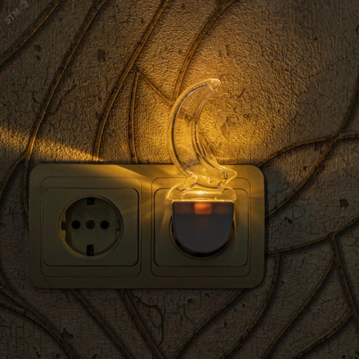 Светильник-ночник-Месяц DTL-315 Без выключателя Тип свечения — теплый белый Белый ТМ