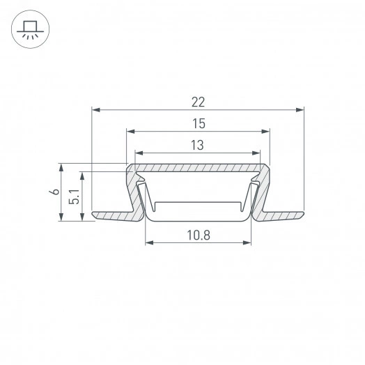 Профиль MIC-FS-2000 ANOD BLACK