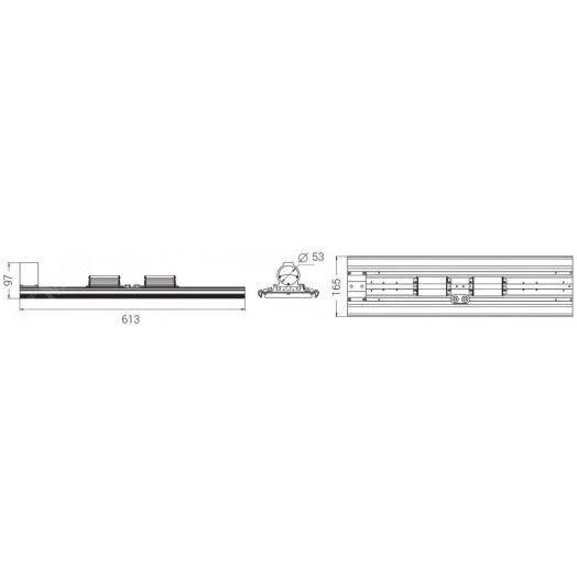Светодиодный светильник Диора Unit DC 130/18000 Д K5000 консоль